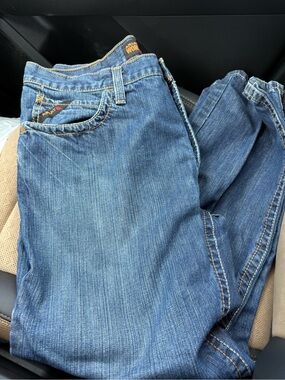 Ariat Men's Blue Denim Low Rise Work Boot Jeans